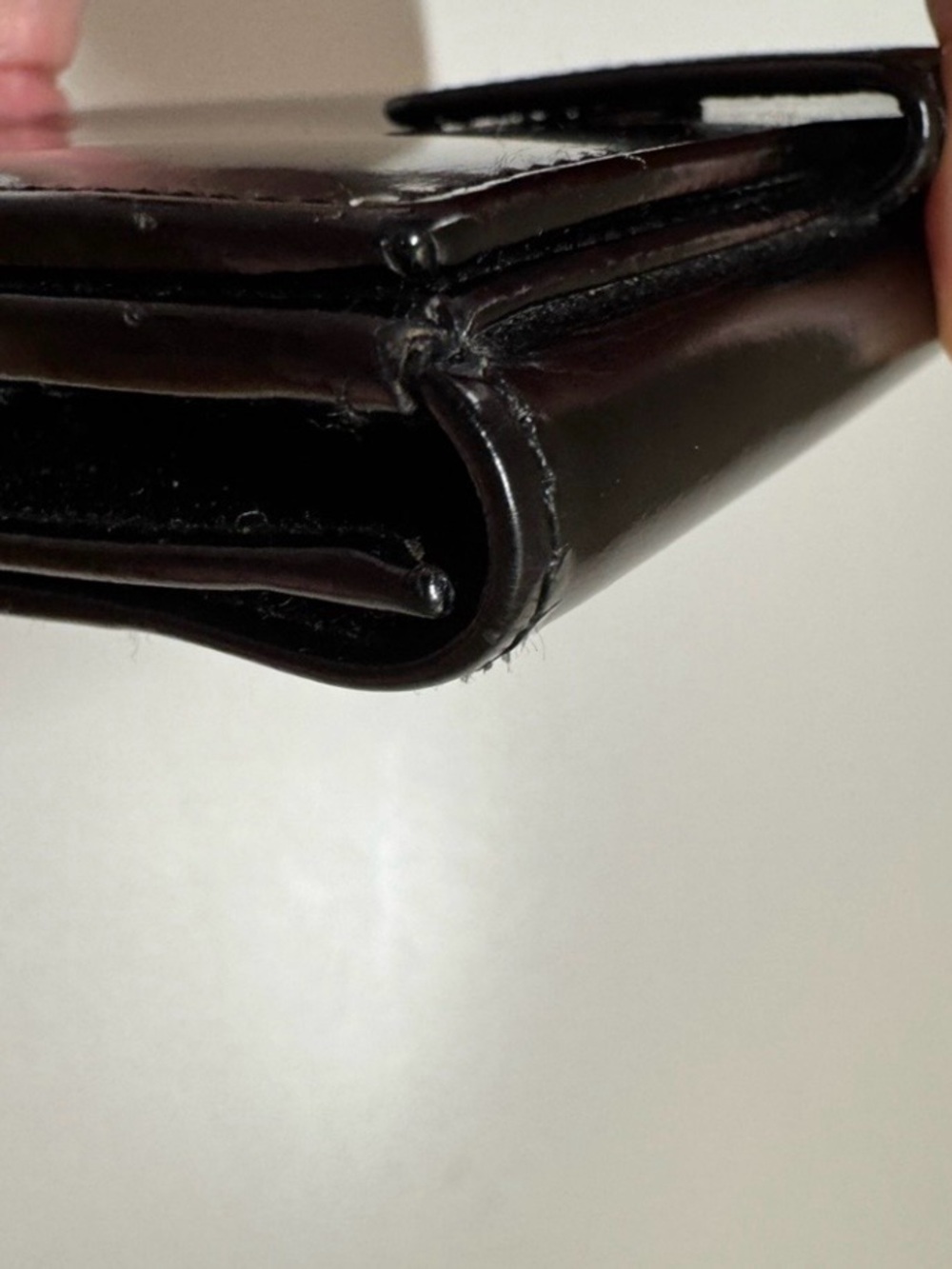 Gucci Black Patent Leather Wallet Interlocking GG w/COA - Picture 4 of 16